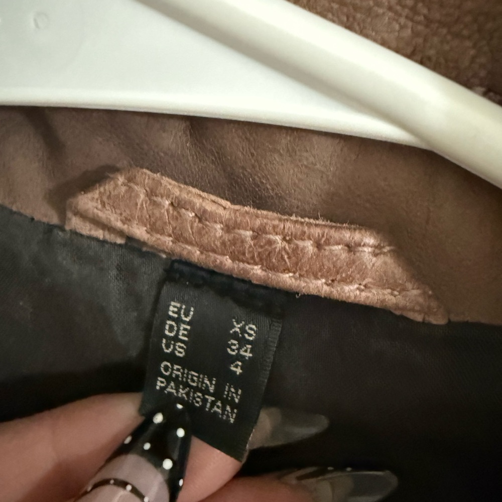 Stylish Brown Leather Jacket for Women